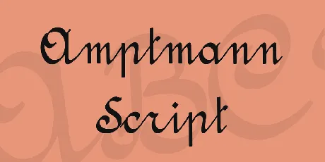 Amptmann Script font