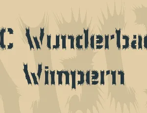 WC Wunderbach Wimpern font