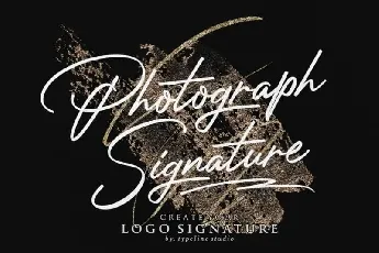 Photograph Signature Logo font