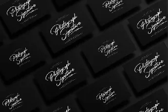 Photograph Signature Logo font