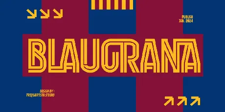 Blaugrana font