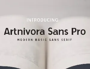 Artnivora Sans Pro font