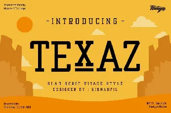 Texaz font