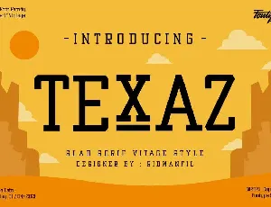 Texaz font