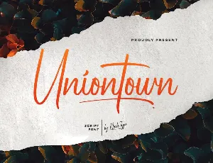 Uniontown Demo font