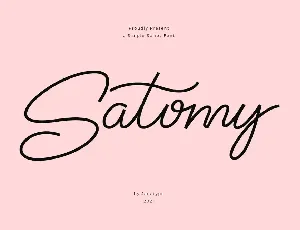 Satomy font