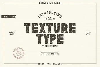 Texture Type font