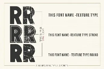 Texture Type font