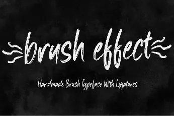 Brush effect font