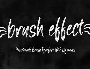 Brush effect font