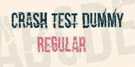 Crash test dummy font