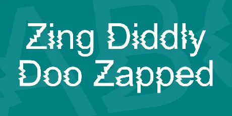 Zing Diddly Doo Zapped font