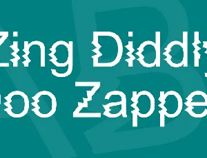 Zing Diddly Doo Zapped font