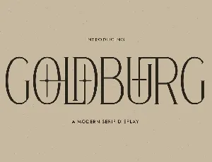 Goldburg font