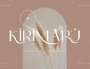 Kirimaru font