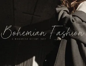 Bohemian FashionÂ  font