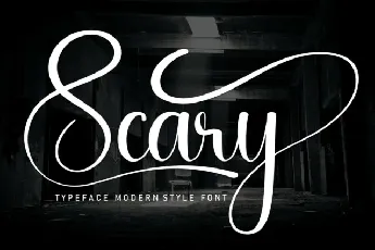 Scary Script font