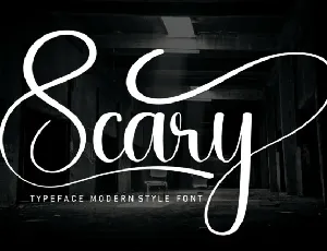 Scary Script font