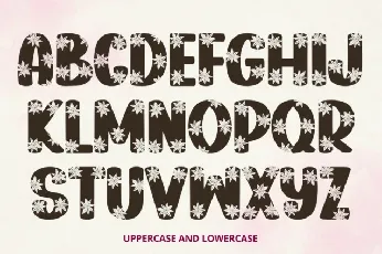 Simple Flower Display font