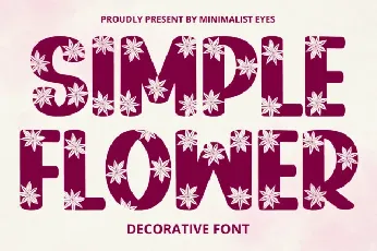 Simple Flower Display font