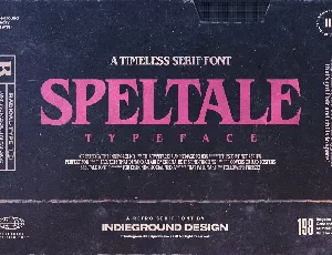 Speltale font