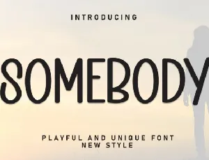 Somebody Display font