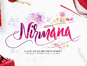 Nirmana Calligraphy Free font