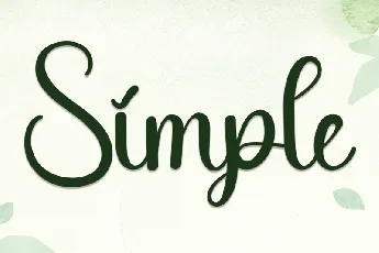 Simple Handwritten Typeface font