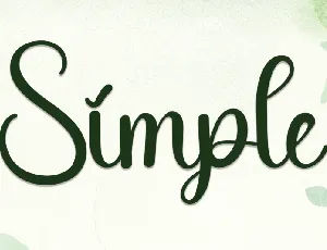 Simple Handwritten Typeface font