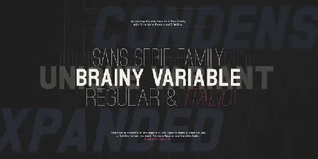 Brainy Family font