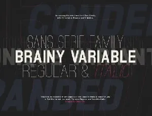 Brainy Family font