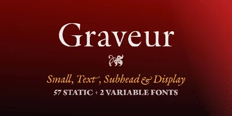 Graveur Family font