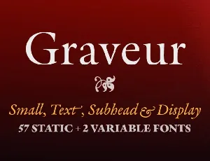 Graveur Family font