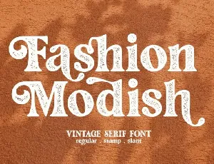 Fashion Stamp Display font