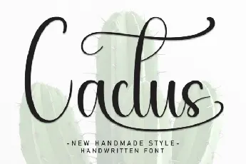 Cactus Script font