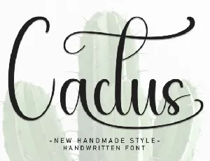 Cactus Script font