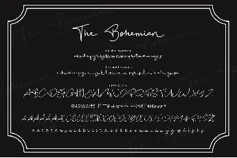 The Bohemian font