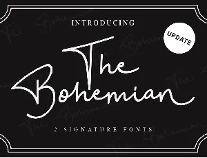 The Bohemian font