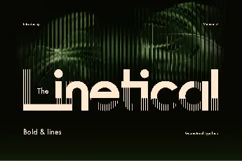 Linetical font