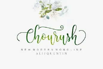 Chourush Calligraphy font