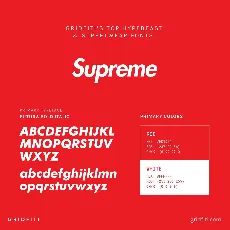 Supreme font