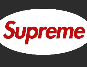 Supreme font