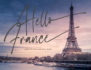 Hello France font
