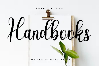 Handbooks font