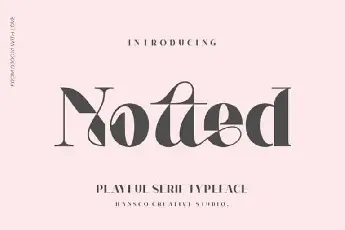 Notted Display font