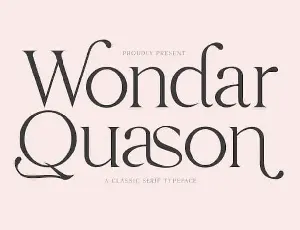 Wondar Quason Serif font