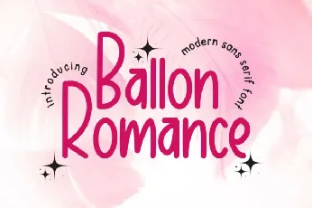 Ballon Romance font