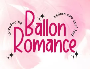 Ballon Romance font