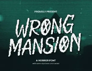 Wrong Mansion font