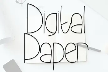 Digital Papper Display font